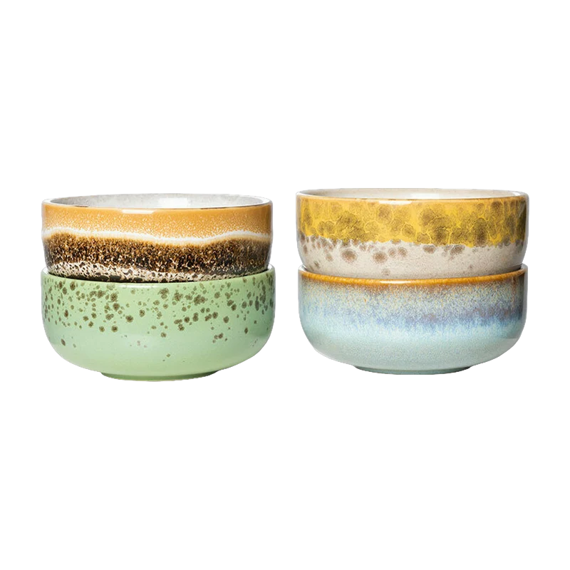 4 Bols en céramique castor XS Vaisselle 70's- HKliving