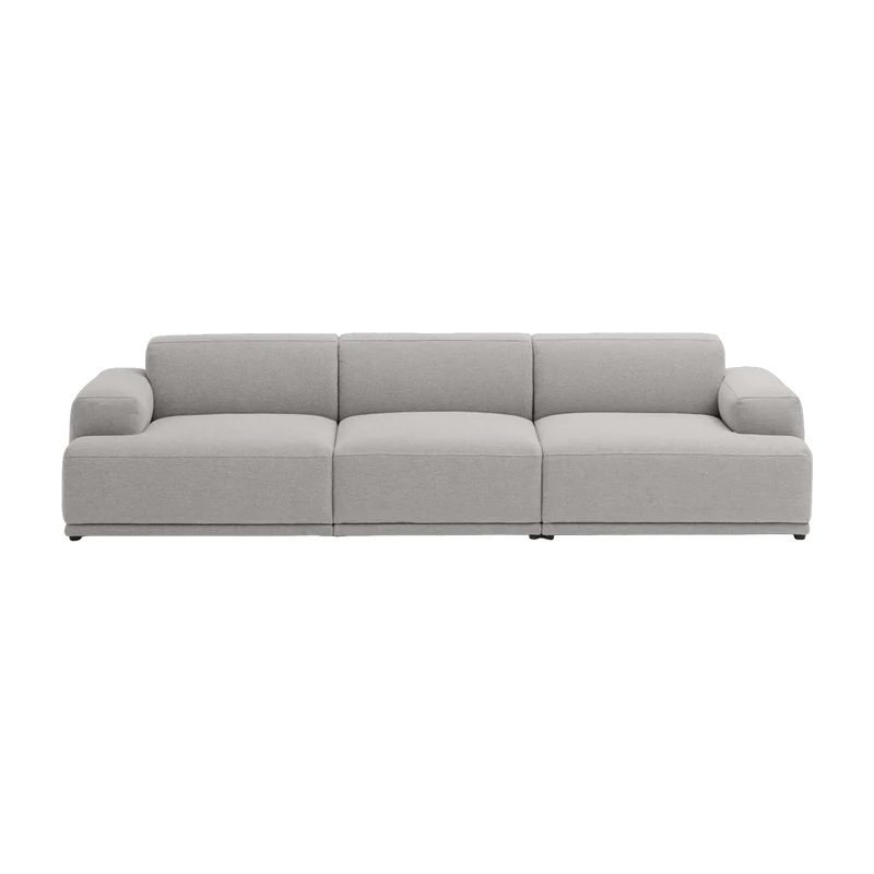 Canapé gris clair 3 places Connect Soft - Muuto