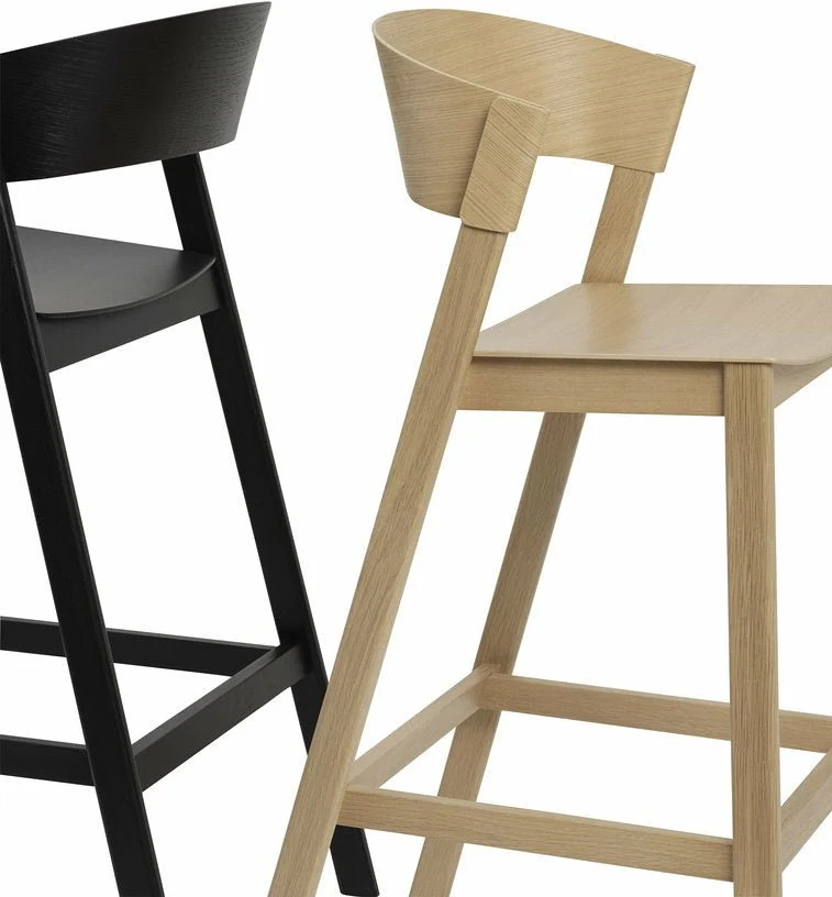 Tabouret de bar noir Cover 106 cm - Muuto