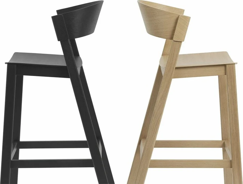 Tabouret de bar noir Cover 106 cm - Muuto