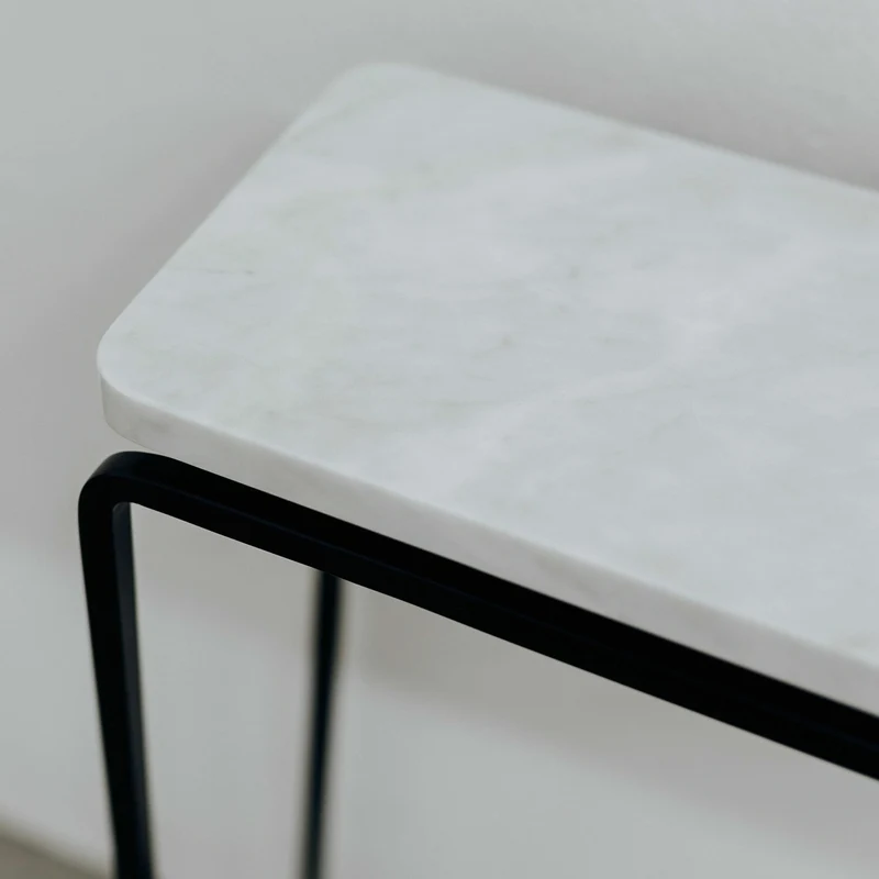 Console en marbre blanc S Form-C - Un’common