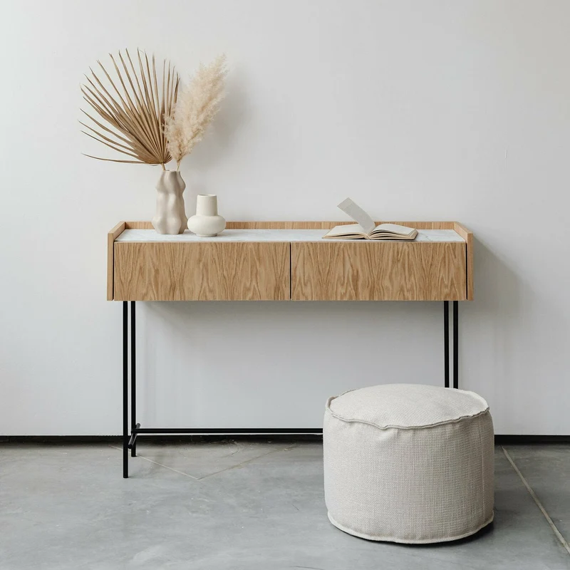 Console en chêne naturel Forst - Un’common