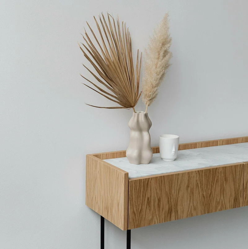 Console en chêne naturel Forst - Un’common