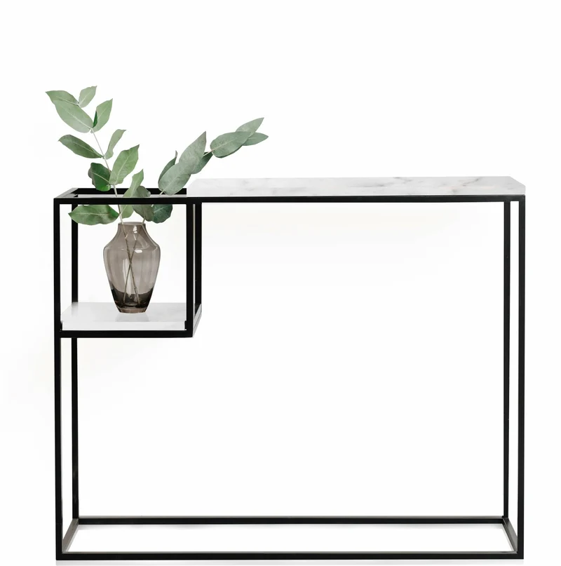 Console avec plateau en marbre blanc M Hop Maxi - Un’common