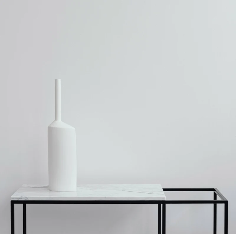 Console avec plateau en marbre blanc M Hop Maxi - Un’common