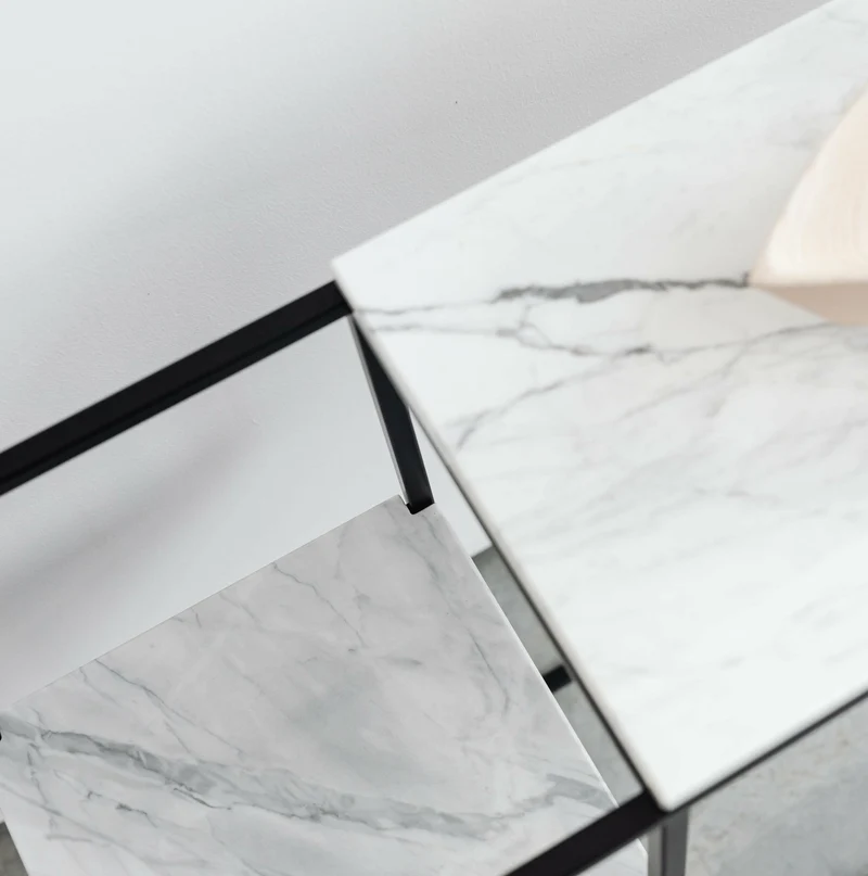 Console avec plateau en marbre blanc M Hop Maxi - Un’common