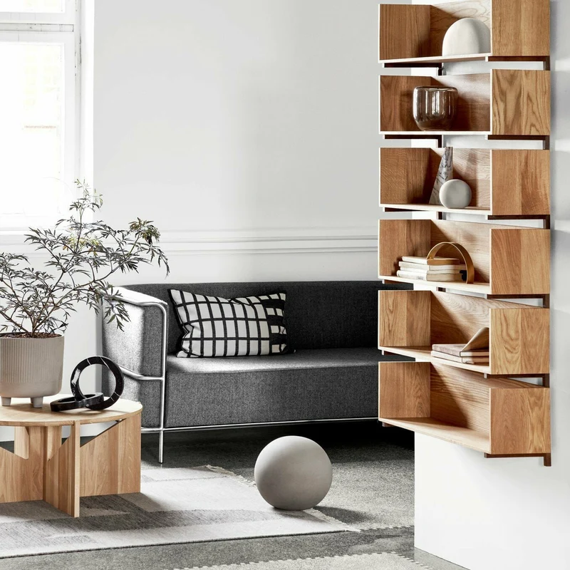 Table basse en chêne massif naturel XL - Kristina Dam Studio