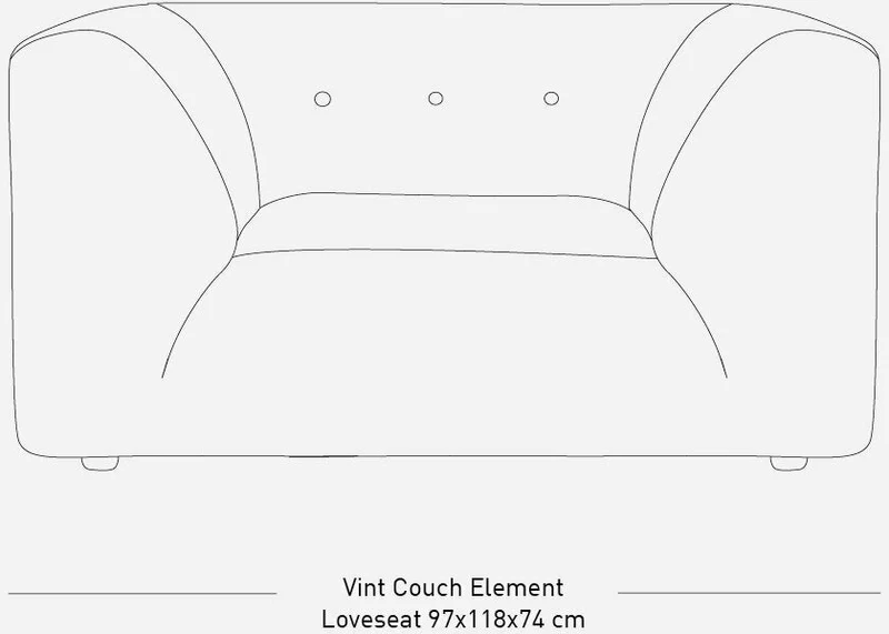Fauteuil en velours côtelé gris Vint - Hkliving