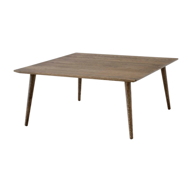 Table basse carrée en chêne massif huilé fumé 90 x 90 x 40 cm In Between SK24 - &tradition