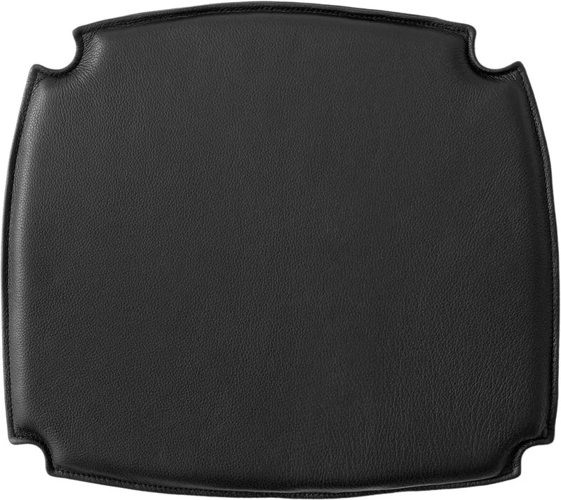 Coussin de chaise en cuir noir 46 x 46 cm Drawn HM3 - &tradition