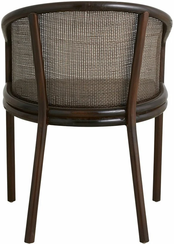 Chaise de salle à manger en rotin marron foncé Mosso - Nordal