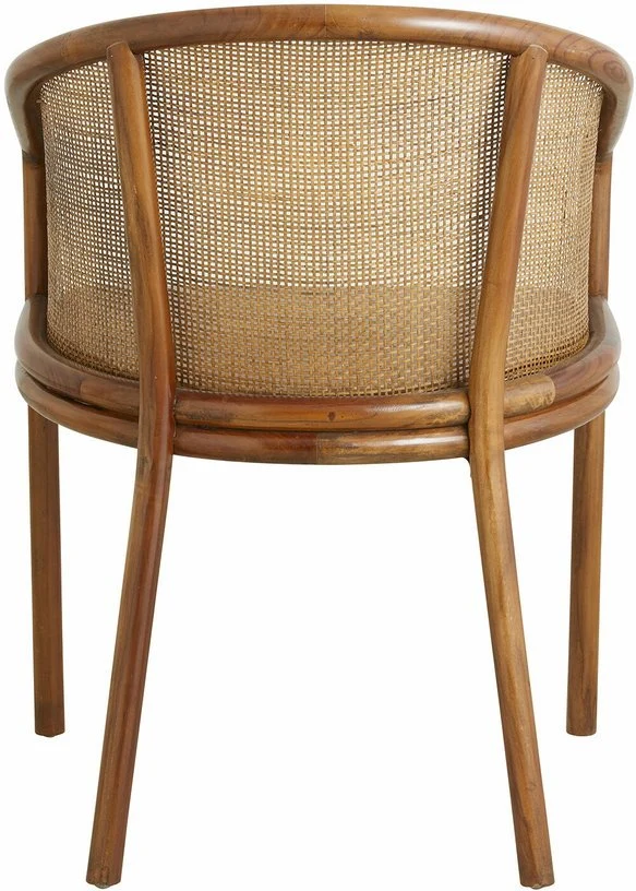 Chaise de salle à manger en rotin marron clair Mosso - Nordal
