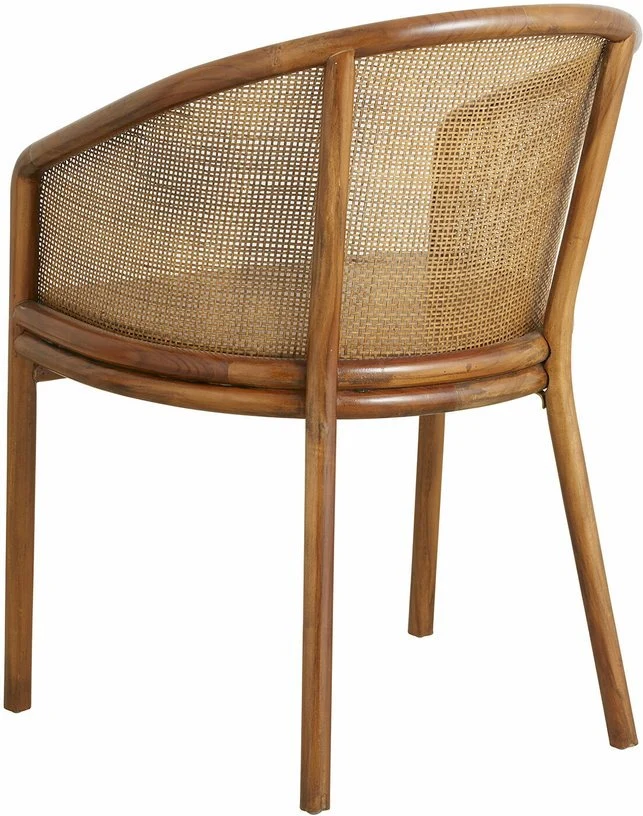 Chaise de salle à manger en rotin marron clair Mosso - Nordal