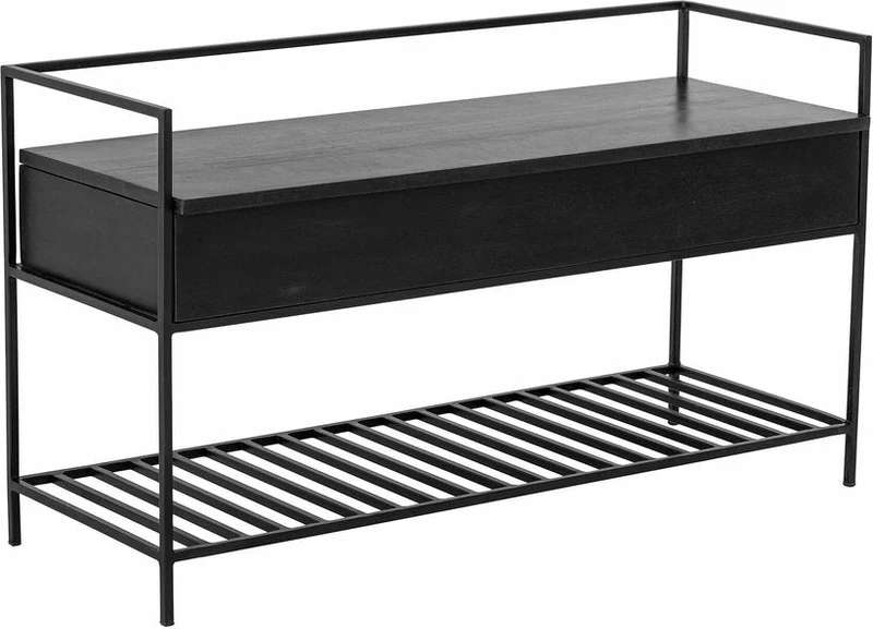 Banc coffre en manguier noir Abelone - Bloomingville