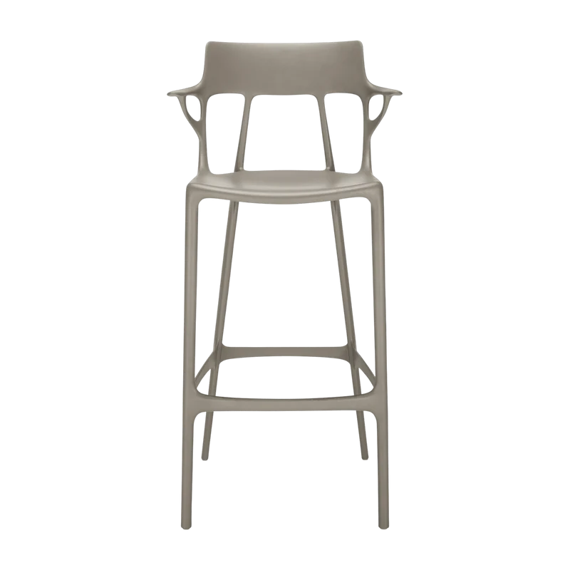 Chaise de bar grise 75 cm A.I - Kartell