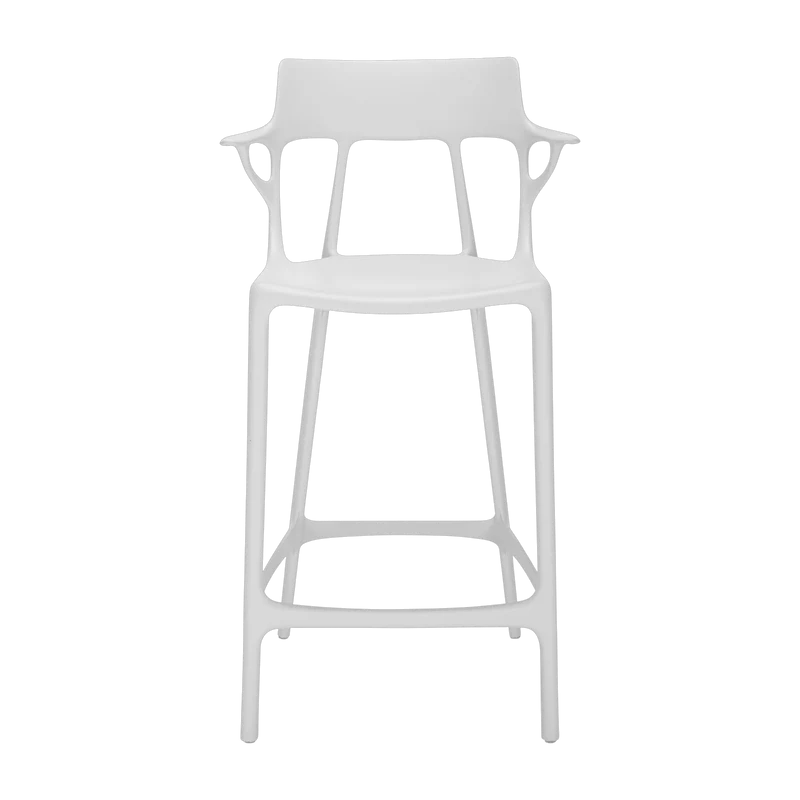 Chaise de bar blanche 65 cm A.I - Kartell