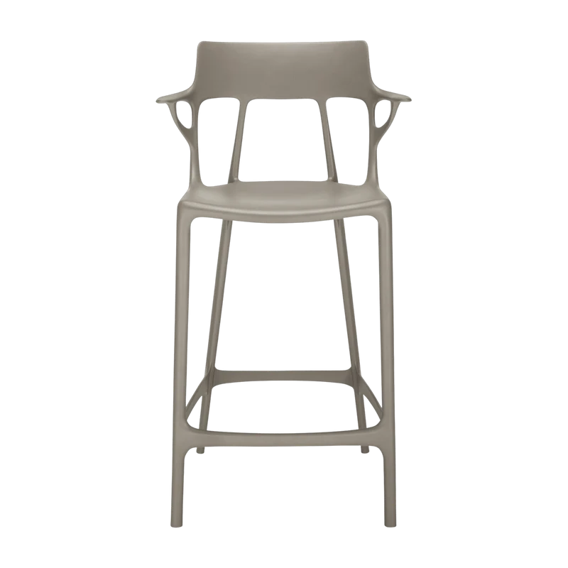 Chaise de bar grise 65 cm A.I - Kartell