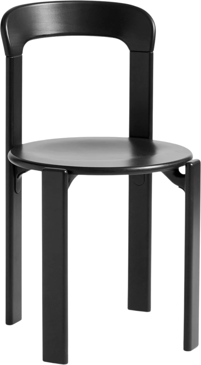 Chaise en bois de hêtre noire Rey - HAY