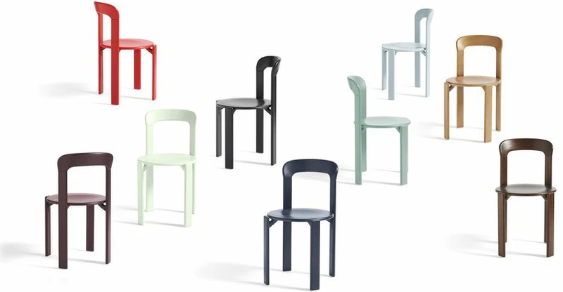 Chaise en bois de hêtre noire Rey - HAY