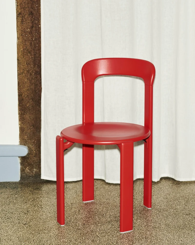 Chaise en bois de hêtre rouge scarlet Rey - HAY