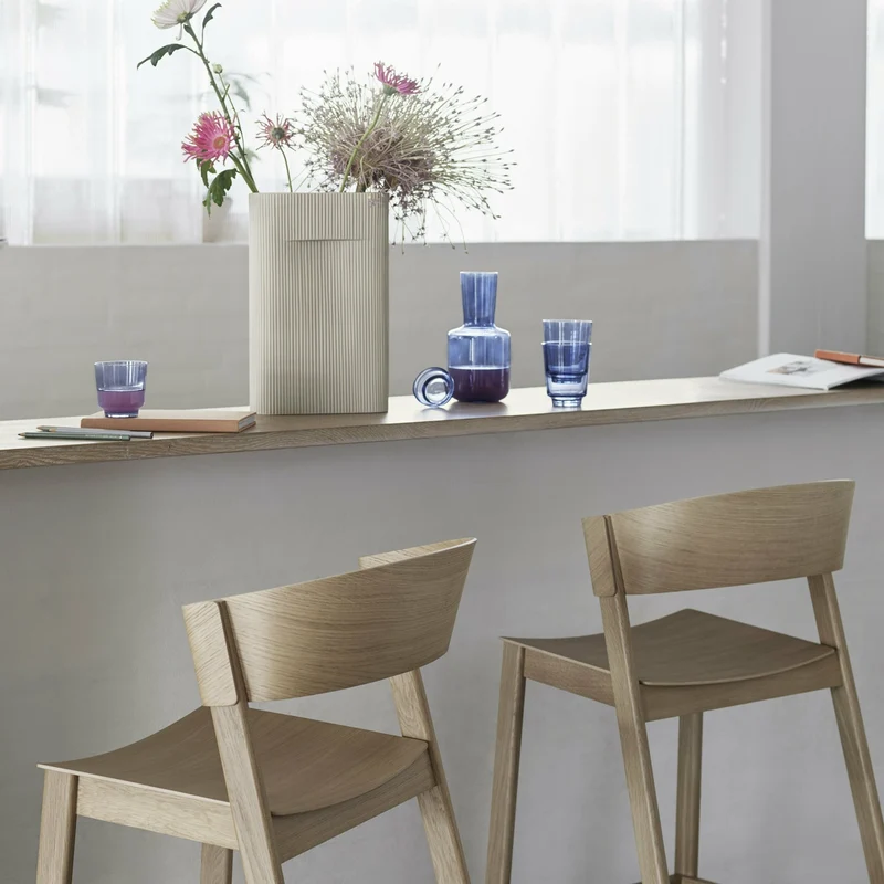 Tabouret de bar en chêne naturel Cover 65 cm - Muuto