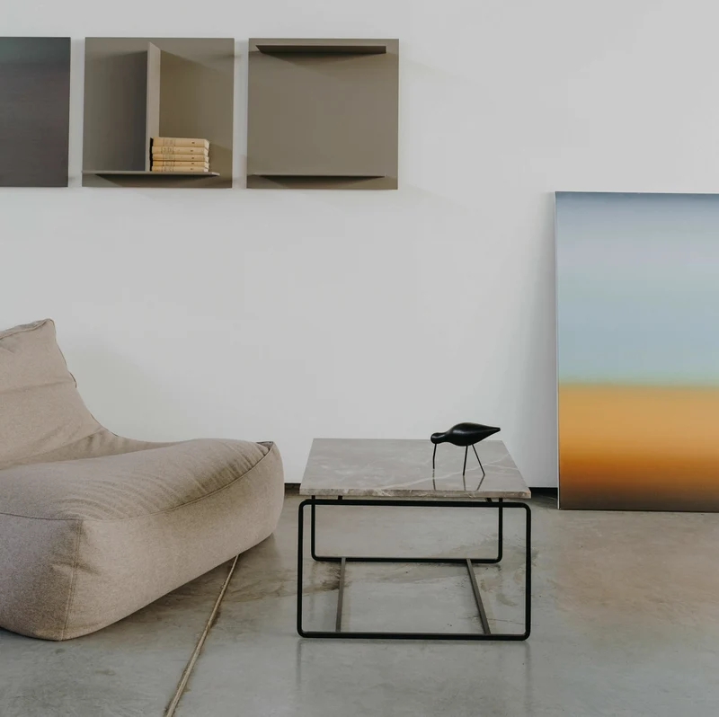 Table basse en marbre gris Form-A - Un’common