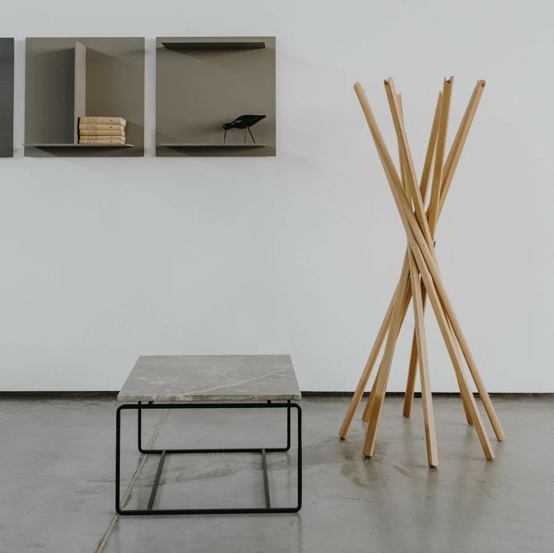 Table basse en marbre gris Form-A - Un’common