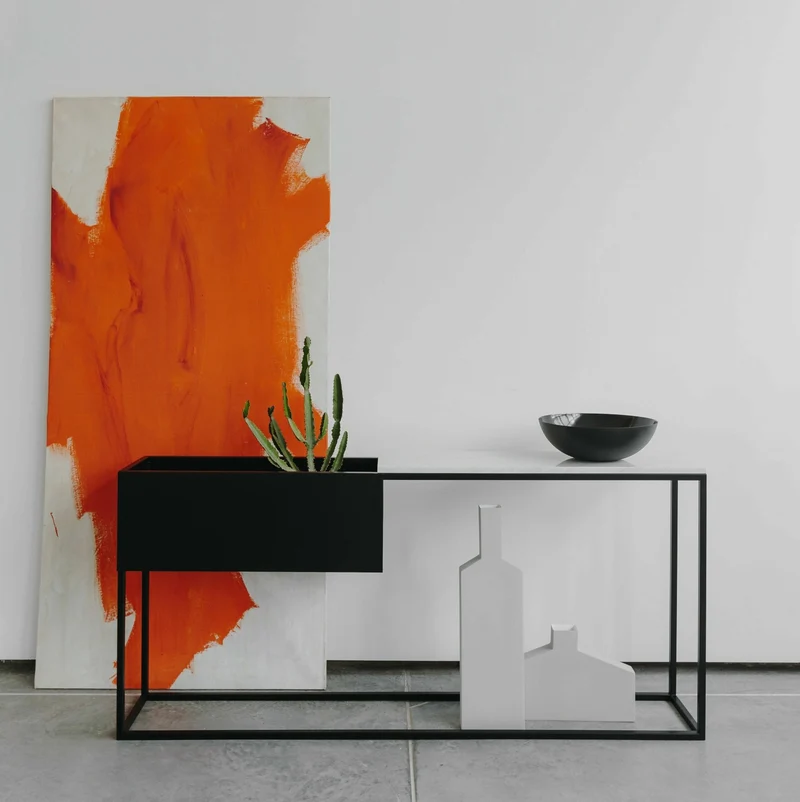 Console en marbre blanc M Box Maxi - Un’common
