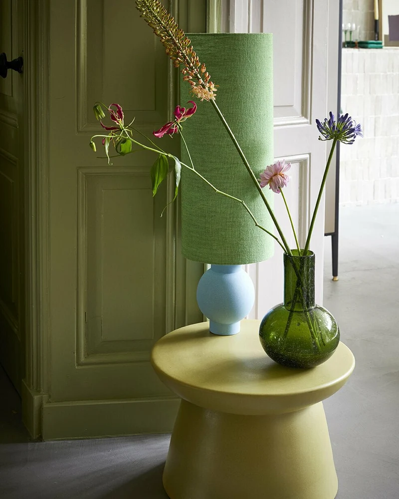 Table d'appoint en faïence verte - Hkliving