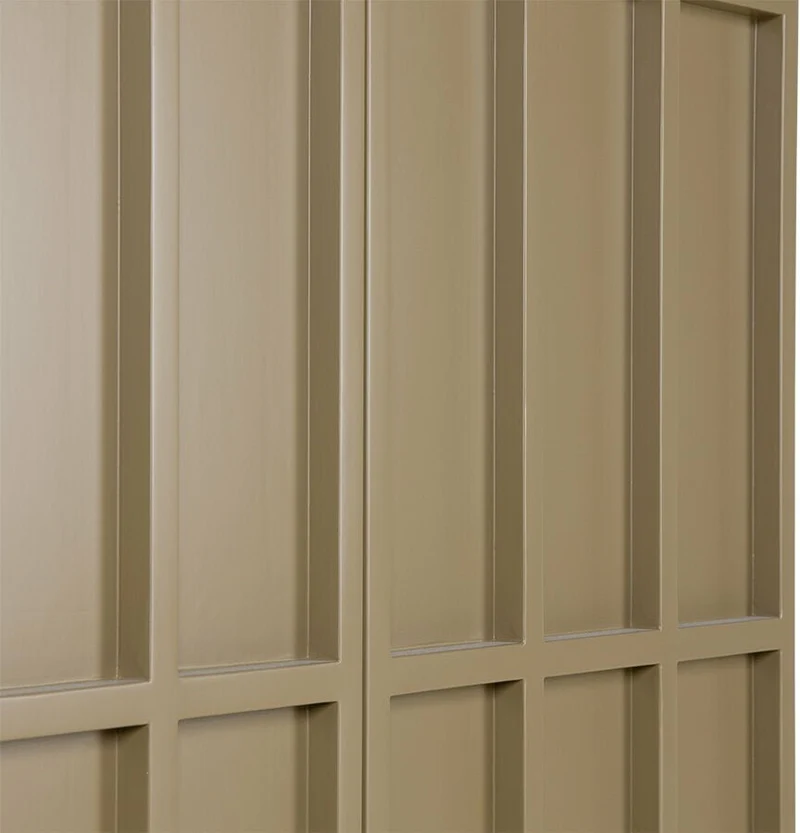 Buffet haut en bois mdf et métal vert olive 80 x 40 x 89 cm - Hkliving
