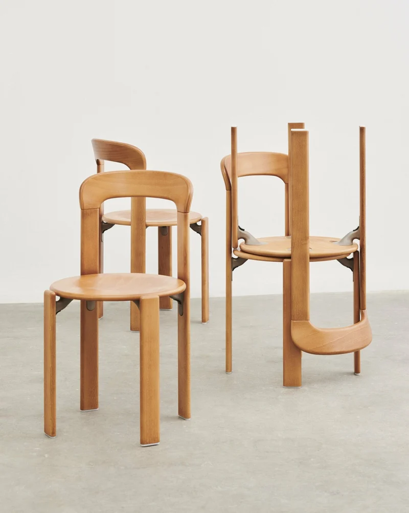 Chaise en bois de hêtre dorée Rey - HAY