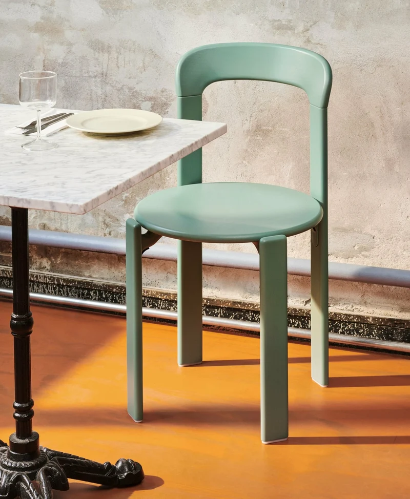 Chaise en bois de hêtre vert menthe Rey - HAY