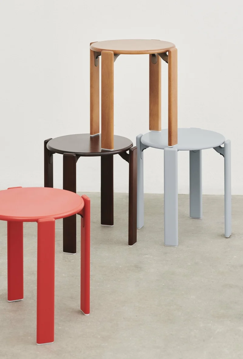 Tabouret en bois de hêtre noir Rey - HAY