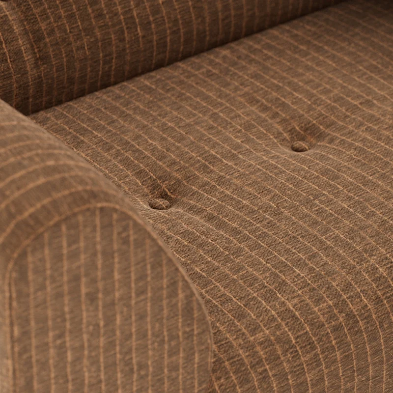 Fauteuil en velours côtelé doré Vint - Hkliving