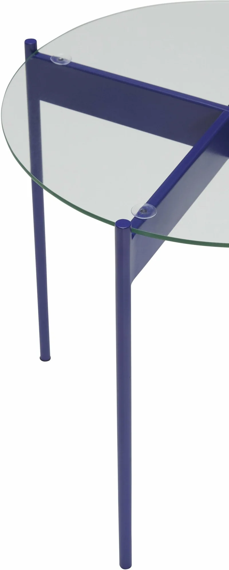 Table d'appoint en verre bleue Beam - Hübsch