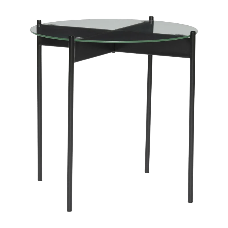 Table d'appoint en verre noire Beam - Hübsch