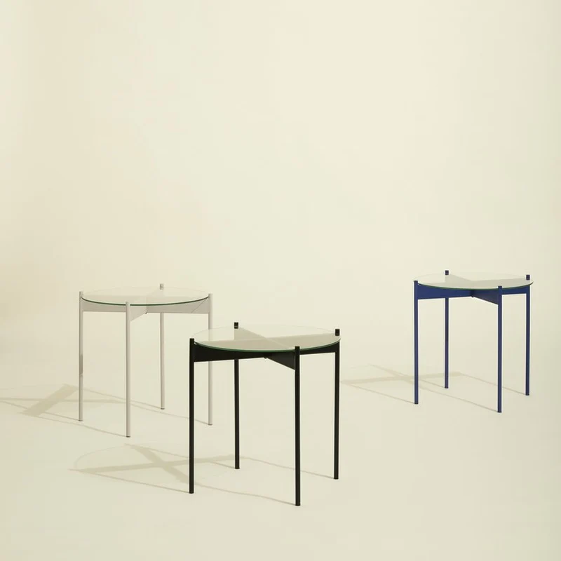 Table d'appoint en verre sable Beam - Hübsch