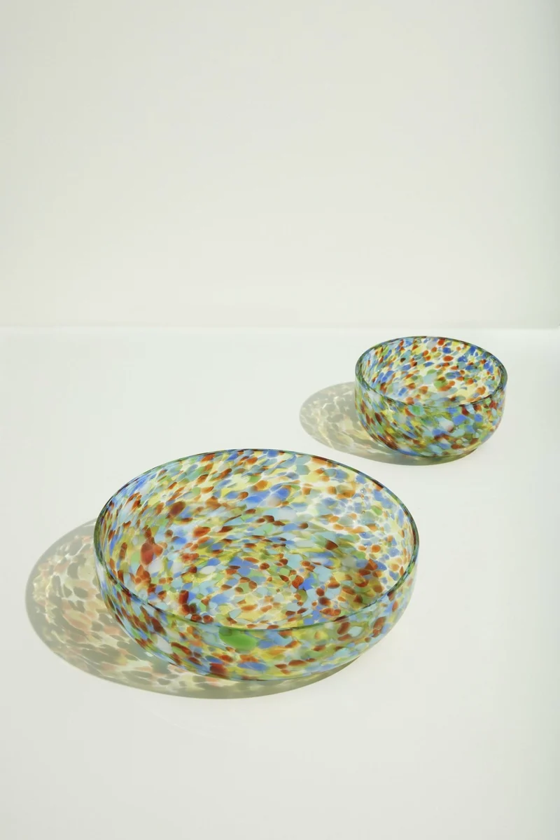 Set de 2 bols en verre Confetti - Hübsch