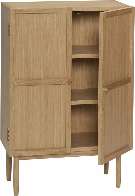 Cabinet en chêne naturel Candour - Hübsch