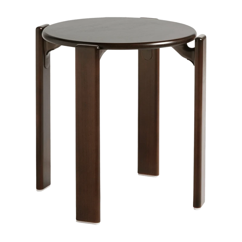 Tabouret en bois de hêtre marron ambré Rey - HAY