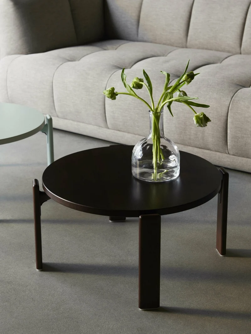 Table basse en bois de hêtre bleu ardoise Rey - HAY
