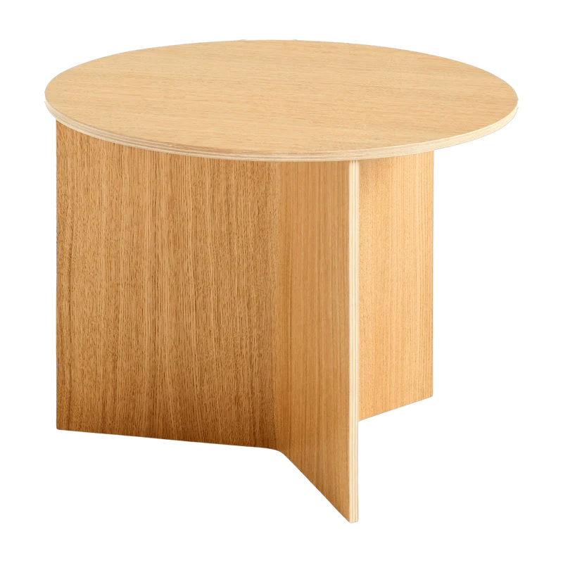 Table basse ronde en chêne naturel Slit - HAY