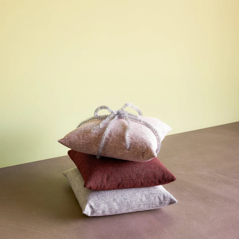 Coussin 60 x 60 cm sable et orange Speckle - Hübsch