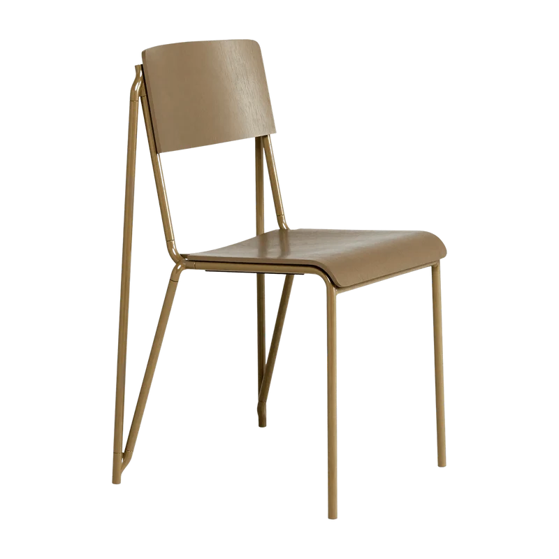 Chaise clay en acier et chêne Petit Standard - HAY