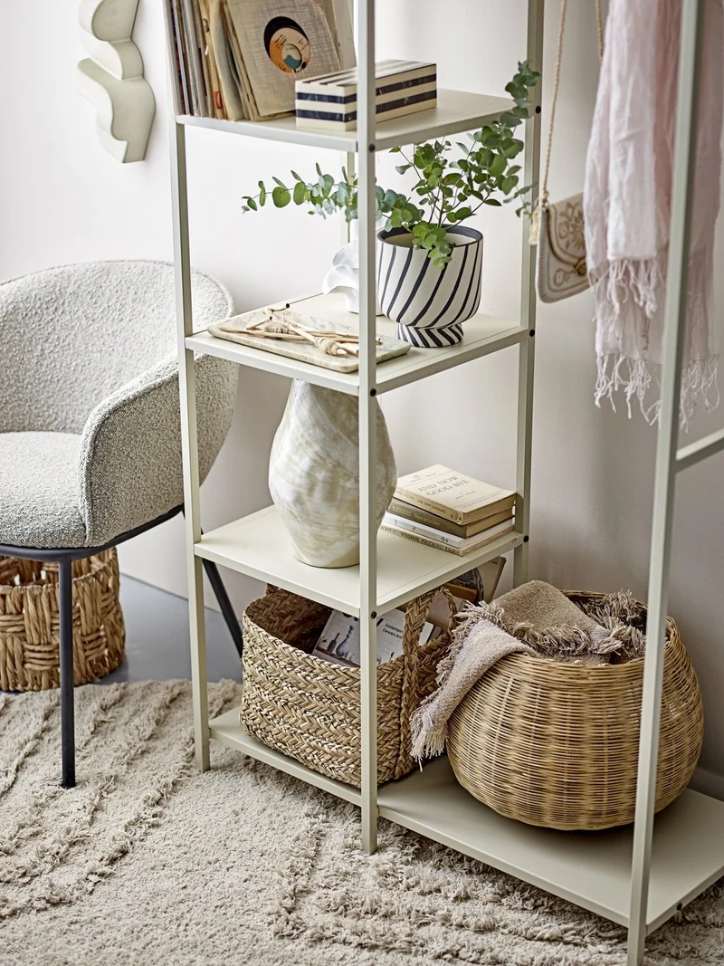 Chaise avec accoudoirs en tissu gris Cortone - Bloomingville