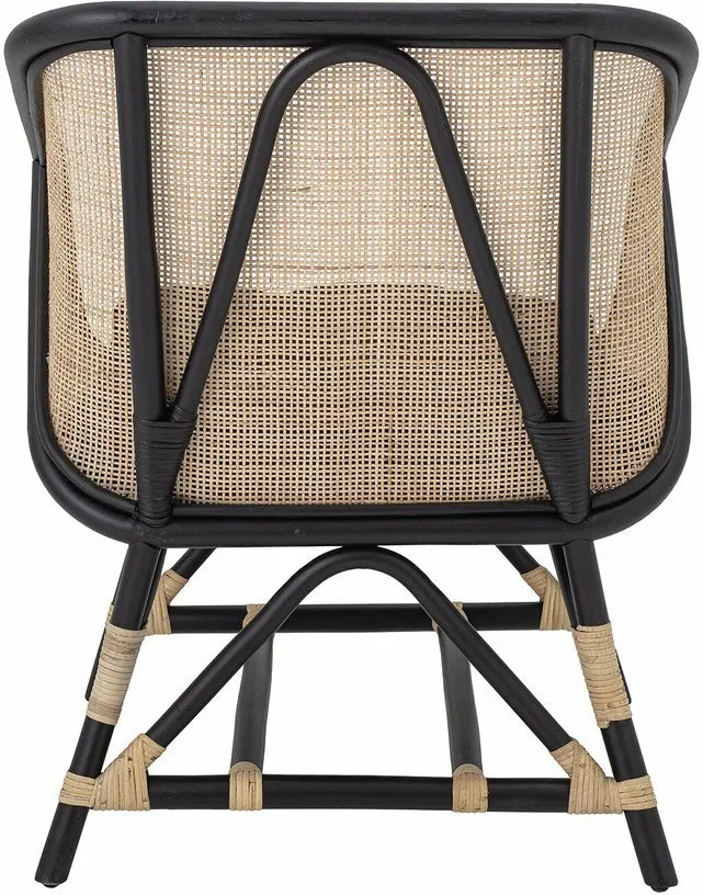 Fauteuil en Rotin noir Loue - Bloomingville