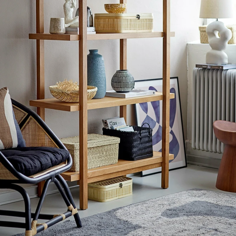 Fauteuil en Rotin noir Loue - Bloomingville