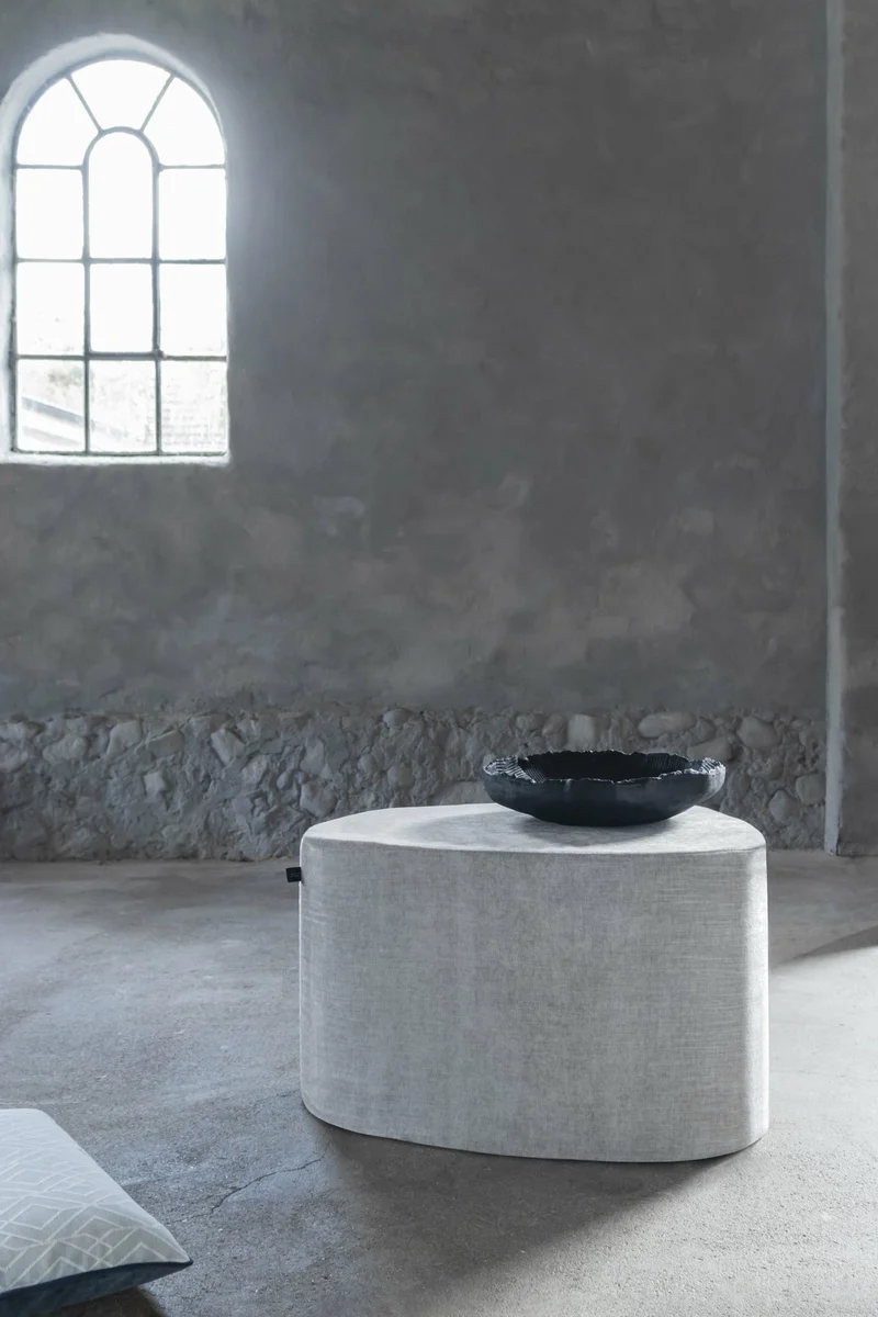 Pouf gris clair Salon - Mette Dittmer