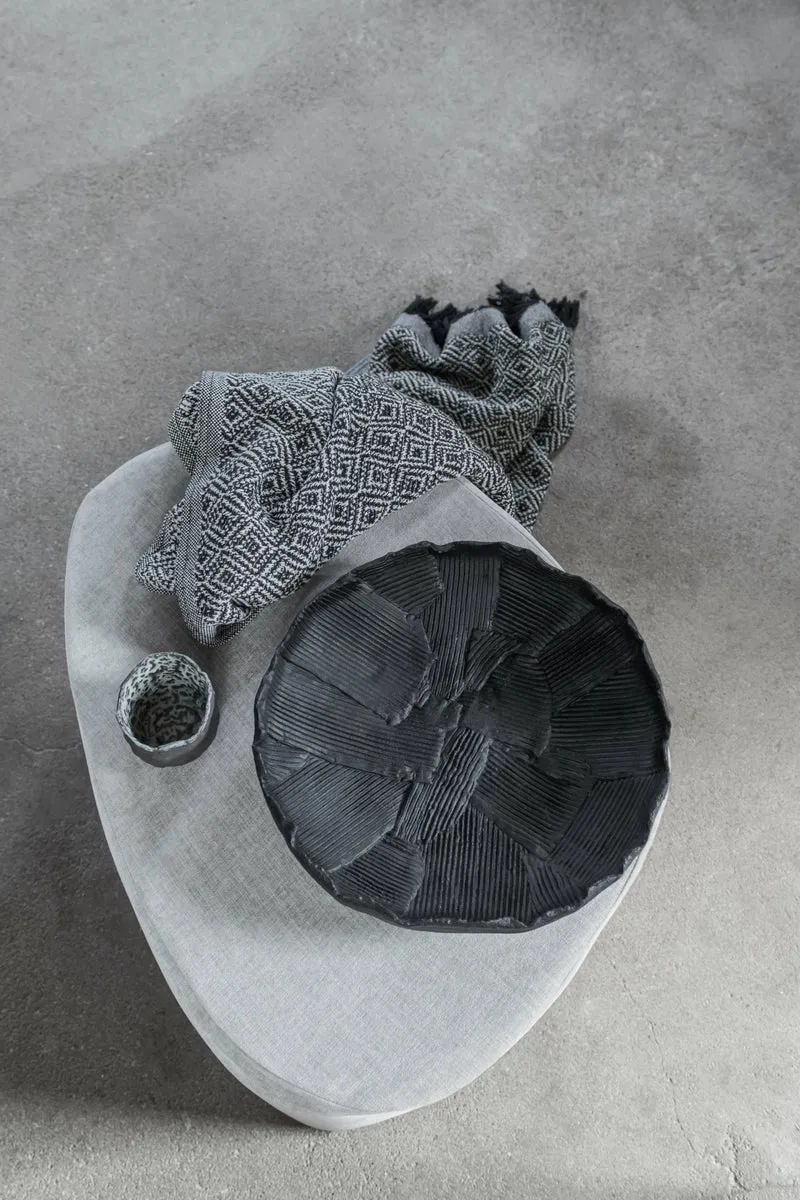 Pouf gris clair Salon - Mette Dittmer