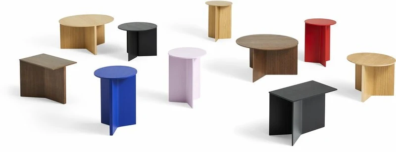 Table basse oblong en noyer Slit - HAY